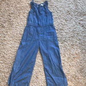 Denim sleeveless romper